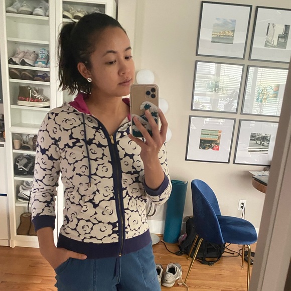 MARC JACOBS floral zip up hoodie XS - Picture 2 of 13